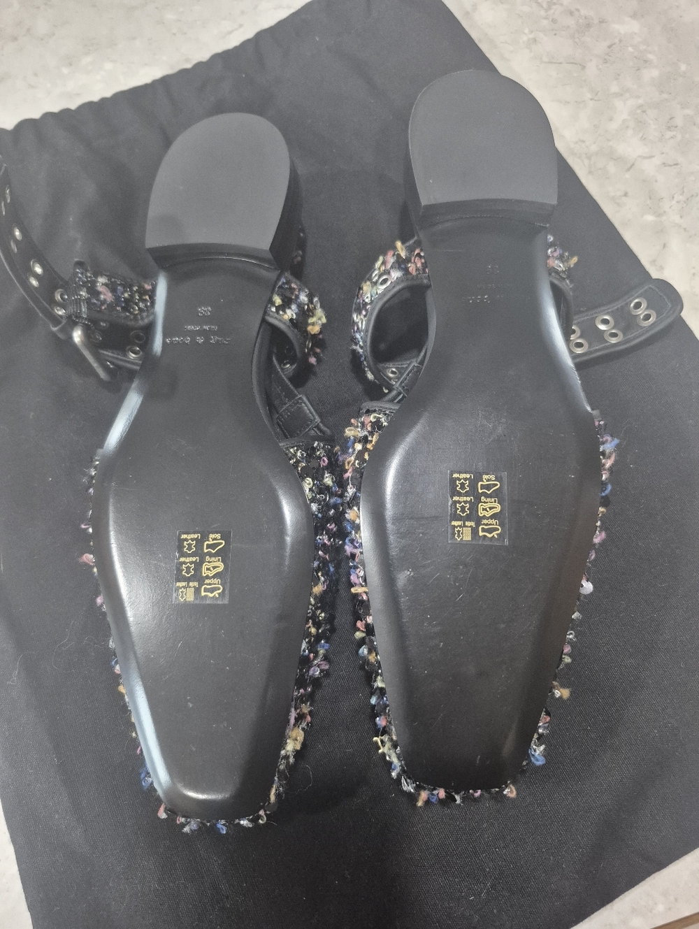 Rag & Bone Astra Sequin Boucle Slingback 39/8.5 Wonens - Picture 4 of 8